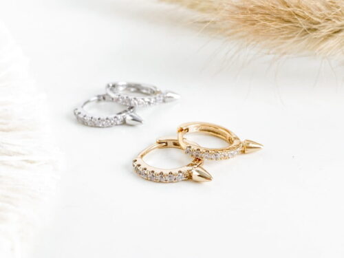 SPARKLY SPIKE EARRINGS