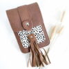 BROWN CHEETAH PHONE BAG