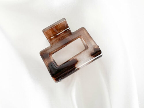 LEOPARD SQUARE HAIR CLIP