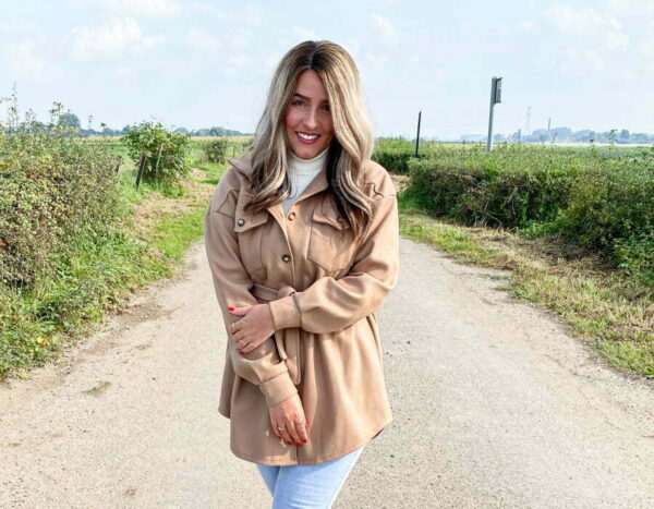 BELTED JACKET CAMEL