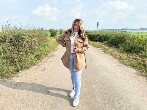BELTED JACKET CAMEL