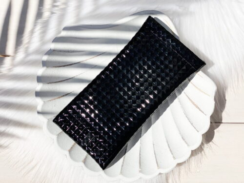 BLACK STUDS SUNGLASSES POUCH